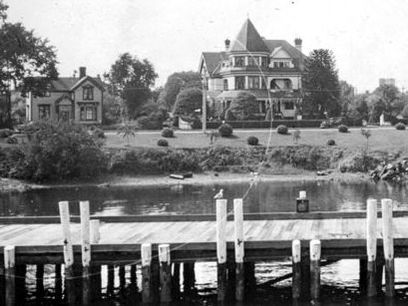 An Early Image of the Exterior of the Pendray Inn & Tea House in Victoria, BC
